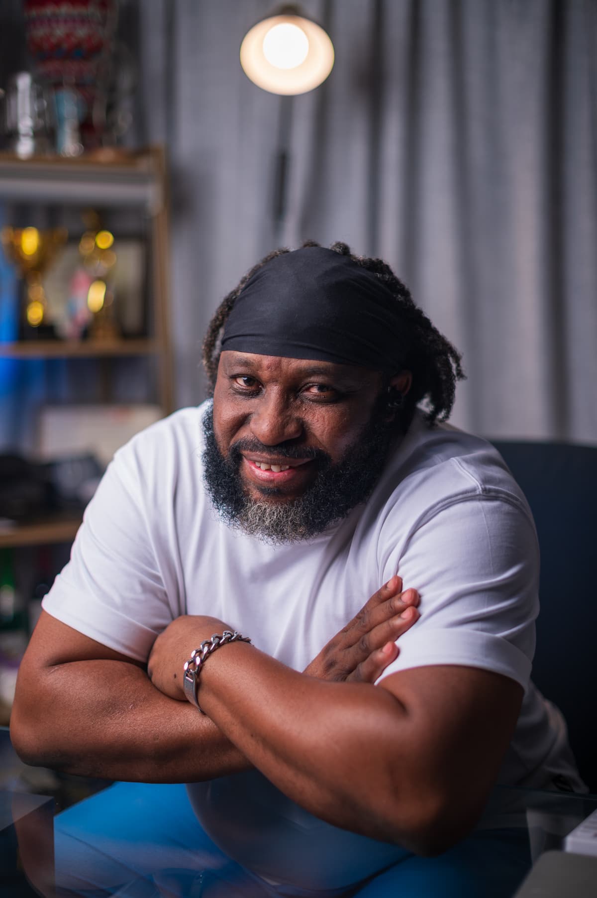 Coach Freeman, close portrait